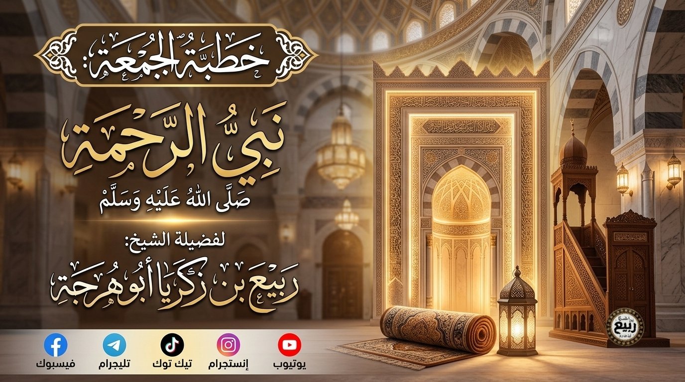 خطبة: نبي الرحمة صلى الله عليه وسلم – ١٥ ربيع الأول ١٤٤٨ هـ